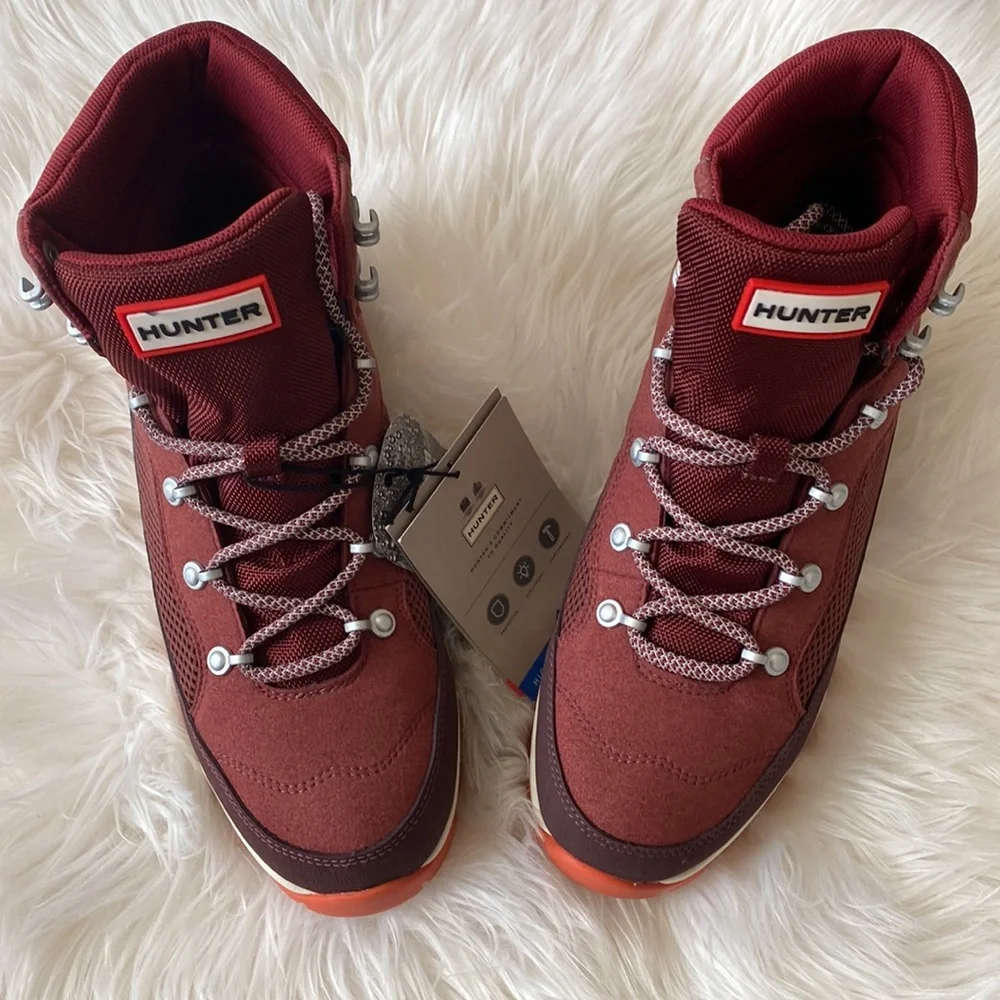 OFFER 🎁 Hunter Explorer Mid Lace Boot Women’s 7 - Picture 3 of 13